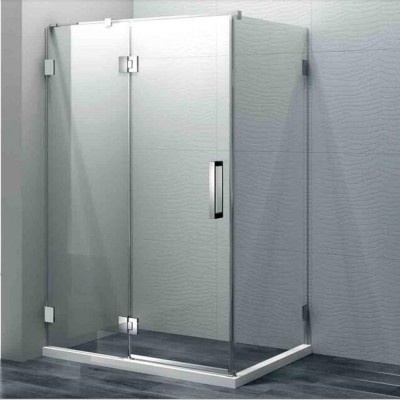 Rectangular  10mm  tempered glass with explosion proof  film  bathroom shower enclosures room design