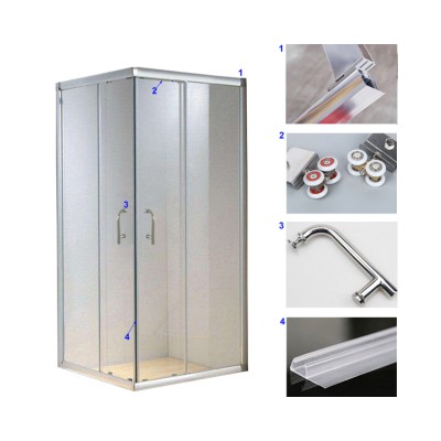 High Quality 6 8MM Tempered Glass Door Luxury Japan Shower Cabin